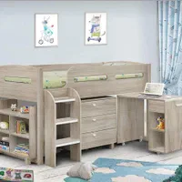 تخت یکنفره ولی تخت دوطبقه ۴۵۶۷|تخت و سرویس خواب|برخوار, |دیوار