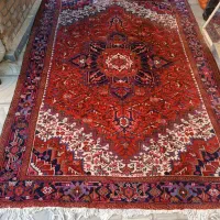 فرش زیبای دستبافت اطراف هریس ابعاد۳/۵×۲/۵