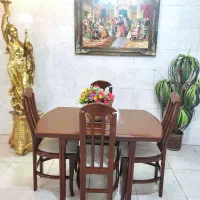 غذاخوری ۴ نفره تمام چوب اعلا ۷۰٪زیر قیمت فروشگاهی