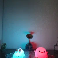 چراغ خواب سیلیکونی طرح جوجه و خرگوش