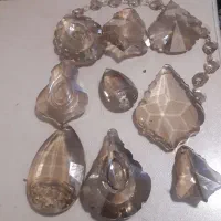 ۱۰۰۰ عدد آویز کریستالی شامپاینی  و گوی و  ریسه