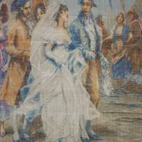 تابلو فرش دستبافت عروس ونیزی|تابلو فرش|شیراز, زرهی|دیوار