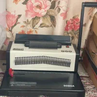 دستگاه صحافی حرفه ای فنر فلزی مدل 9080A سالم وتمیز