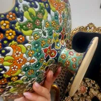 شیرینی‌ خوری سفال میناکاری