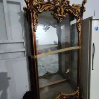 بوفه چوب راش ورق طلا