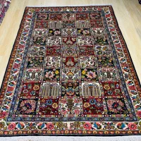 فرش بختیار پرده طرح خشتی اکبند