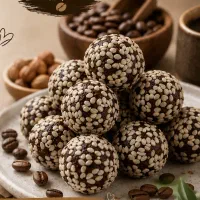 شکلات و انرژی بال خرمایی با مغزیجات خانگی
