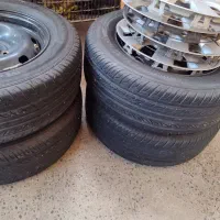 رینگ لاستیک 14 با قالپاق|قطعات یدکی و لوازم جانبی|خرمآباد, |دیوار