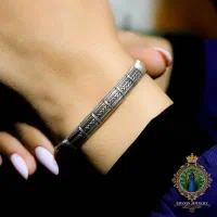 دستبند نقره زنانه مدل گیسو (بنگل دستساز)|جواهرات|زاهدان, |دیوار