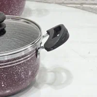 قابلمه دانشجویی گرانیتی زنبوری نچسب ضد خط وخش|ظروف پختوپز|قم, علی آباد سعدگان|دیوار