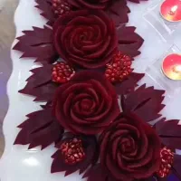 تزیینات یلدا حکاکی میوه|خدمات پذیرایی، مراسم|لنجان, |دیوار