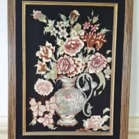 تابلوفرش دستباف گل برجسته ها ابریشم4ملیون تومن