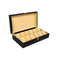 جعبه ساعت 12 خانه چرمی کد TW-2632