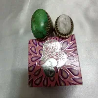 انگشترای نقره و زیورالات سنگی|جواهرات|مهدی شهر, |دیوار