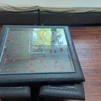 مبل میز وسط چوب پرده|مبلمان خانگی و میز عسلی|خرم‌آباد, |دیوار