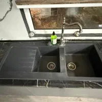 کابینت نو + گاز رومیزی + سینک و هود + جزیره|آب‌چکان و نظم‌دهنده ظروف|کوهسار (البرز), |دیوار