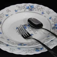 ارکوپال گرد زیبا گل ابی|ظروف سرو و پذیرایی|اصفهان, شهشهان|دیوار