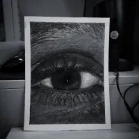 سفارش نقاشی سیاه قلم|تابلو، نقاشی، عکس|قم, شهرک قدس|دیوار