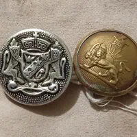 دوعدکمه قدیمی یک گردنبندوانگشترنقره