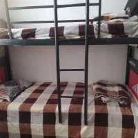 تخت دو طبقه قرمز مشکی آدیداس سالم