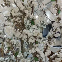 درختچه شکوفه سفید نو|گل مصنوعی|تهران, آهنگ|دیوار