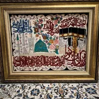 تابلوفرش ون یکاد دست بافت گل ابریشم