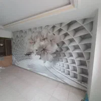 فروش و نصب کاغذ دیواری پوستر نقاشی گچ کاری بازسازی|خدمات پیشه و مهارت|اصفهان, ملک‌شهر|دیوار