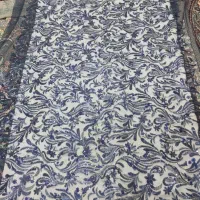 پارچه سرمه‌ای 380طول پارچه و عرض پارچه هم 150سانته