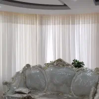 پرده حریر پانچ زبرا|پرده، رانر، رومیزی|شیراز, ترمینال باربری|دیوار