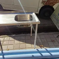 سینک تک قلو همراه پایه|مصالح و تجهیزات ساختمان|کلاله, |دیوار