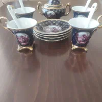 سرویس چای خوری لیلی مجنون سرمه ای فلورانس درجه یک|ظروف سرو و پذیرایی|تهران, جنت‌آباد مرکزی|دیوار