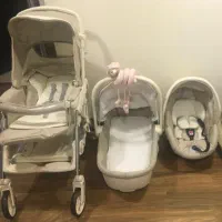 کالسکه کریر  و صندلی غذای کودک  برند cam