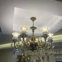 لوستر نئوکلاسیک طرح آنتیک در حد نو|لوستر و چراغ آویز|رشت, نیکمرام|دیوار