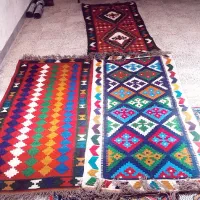 فروش گلیم های دست بافت با نقش و اندازه مورد نظر|صنایع دستی و سایر لوازم تزئینی|لردگان, |دیوار