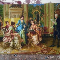 تابلو فرش  دستباف شاعر جوان|تابلو فرش|تربت‌حیدریه, باغ سلطانی|دیوار