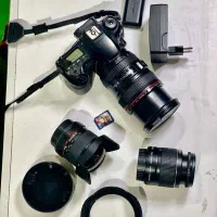 دوربین کانن 60D به همراه ۳ لنز|دوربین عکاسی و فیلم‌برداری|شیراز, شهرک والفجر|دیوار
