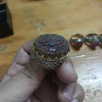 انگشترنقره کاردست ونگینهای اصلی به شرط