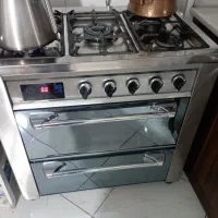 اجاق گاز صفحه استیل طرح فر