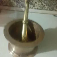 هاونگ قدیمی برنجی پنج کیلو نیم