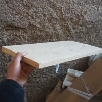 قفسه چوبی با پایه اهنی در ندازه های مختلف