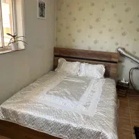 روتختی دو نفره ی سفید ساتن