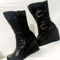 نیم بوت چرم اصل|کیف، کفش، کمربند|نیشابور, خط کاشمر|دیوار