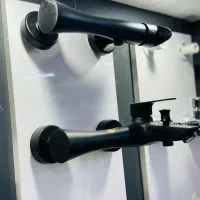 ست ۴ تیکه شیر روکار مدل کارن رنگ مشکی