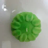 شمع طرح گل رنگ سبز