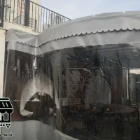 کاور آلاچیق دیواره پوشش آلاچیق طلق شفاف