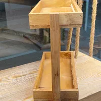 استند مهره دار چوبی/شلف چوبی/پایه/نظم دهنده|آب‌چکان و نظم‌دهنده ظروف|مشهد, حجاب (شهرک غرب)|دیوار