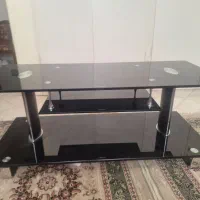 میز تلویزیون شیشه ای خارجی
