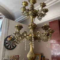 لوستر برنج الیاژ قدیم عتیقه|لوستر و چراغ آویز|تهران, وردآورد|دیوار