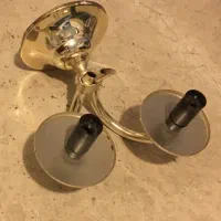 جفت لوستر ۶شاخه ۱۲شعله با دیوار کوب فلزی|لوستر و چراغ آویز|تهران, علم و صنعت|دیوار