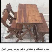 میز و صندلی ترمود میز چوبی ترموود نیمکت ترموود|صندلی و نیمکت|شیراز, دوکوهک|دیوار